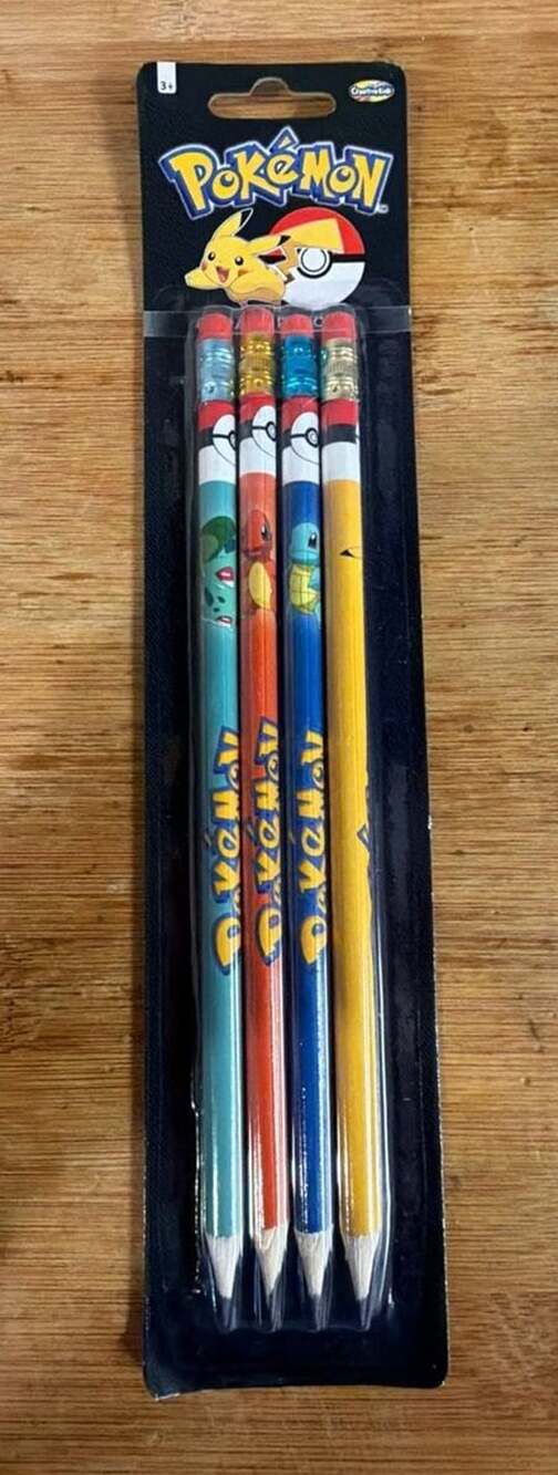 Pokemon 4-Pack Pencils Creative Kids New In Package 2016